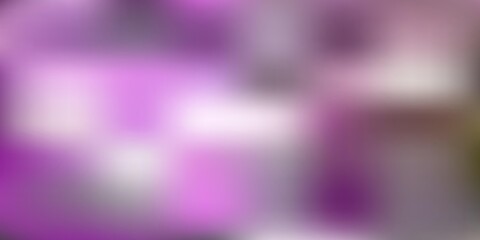 Light pink, green vector abstract blur layout.