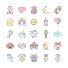 baby adorable icons
