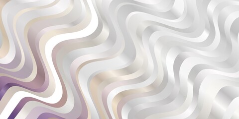 Light Blue, Yellow vector pattern with curves.