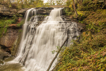 Fototapeta na wymiar Brandywine Falls in Cuyahoga Valley National Park, Northfield, Ohio
