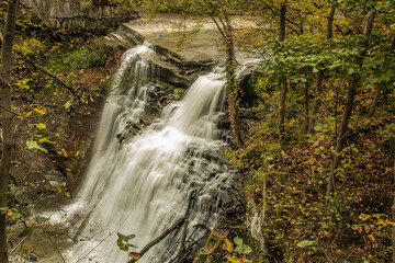 Fototapeta na wymiar Brandywine Falls in Cuyahoga Valley National Park, Northfield, Ohio