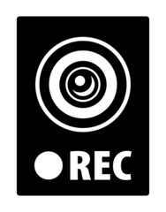 撮影中のレンズのシルエット