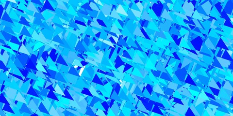 Obraz premium Dark BLUE vector backdrop with triangles, lines.