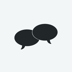 Chat_bubble vector icon illustration sign