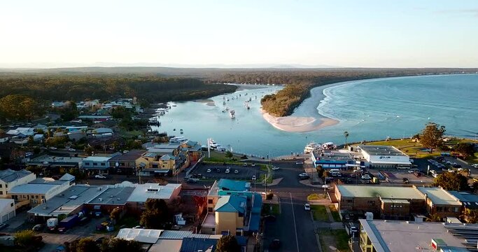 Aerial View of Huskisson and its Bay