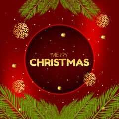 Fototapeta na wymiar Christmas Day Greeting Card, Banner, Flyer, Cover Design