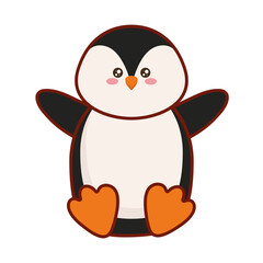 cute little kawaii penguin