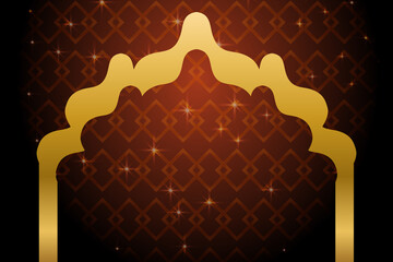 Islamic background, Islamic sale poster. Islamic textured. Islamic vector illustration. Islamic sale banner layout design. Islamic background sale post. Islamic post banner. Eid mobarak Mahe moharram