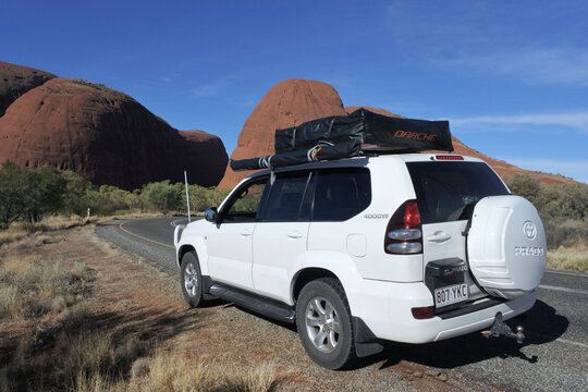 Toyota - Land Cruiser (120) Prado In A Remote Location During A Road Trip In Australia