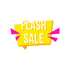 flash sale label tag style vector illustration design