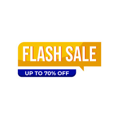 flash sale promotion label style vector illustration design