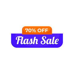 flash sale tag style vector illustration design