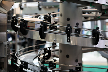 cardboard box on a belt of spiral conveyor system