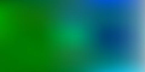 Light blue, green vector abstract blur template.