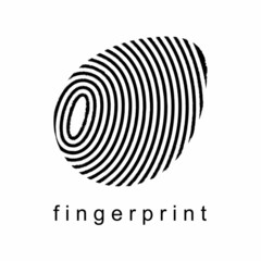 simple and unique stamp fingerprint image graphic icon logo design abstract concept vector stock. Can be used as a symbol related to identification or illustration.