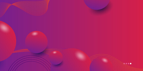 Modern abstract 3d background with business and corporate concept for presentation design template. Gradient vibrant contrast color