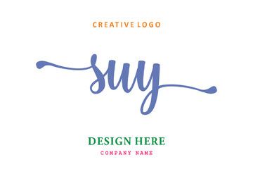 SUY lettering logo is simple, easy to understand and authoritative