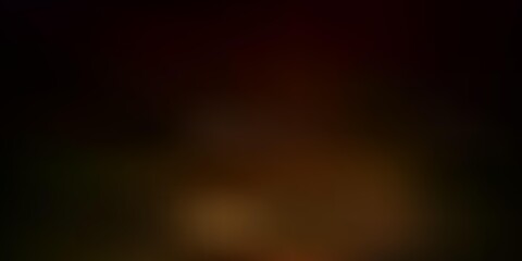 Dark green, yellow vector blurred template.