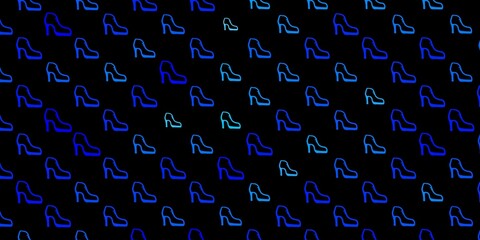 Dark blue vector template with businesswoman signs.