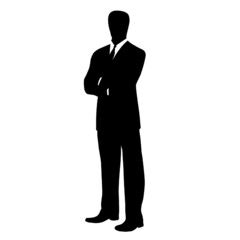 Obraz na płótnie Canvas businessman person suit male silhouette 