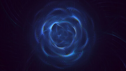 3D rendering abstract round light background