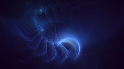 3D rendering abstract fractal light background
