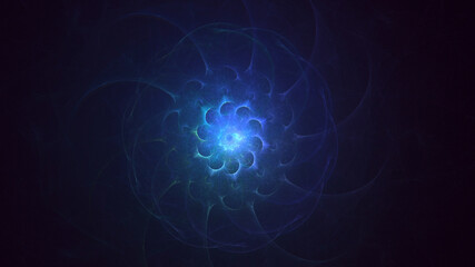 3D rendering abstract round light background