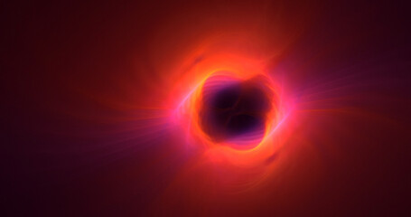 3D rendering abstract colorful fractal light background