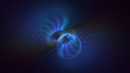 3D rendering abstract colorful fractal light background