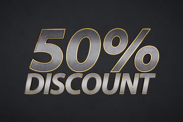 Advertising text on concrete wall background. 3d lettering rendering image for advertisement.