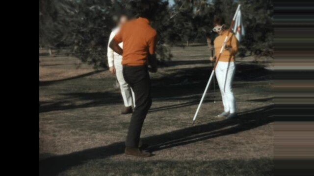 The Big Putt 1967 - A young man makes a short putt.  