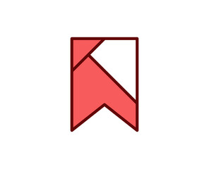 Bookmark premium line icon. Simple high quality pictogram. Modern outline style icons. Stroke vector illustration on a white background. 