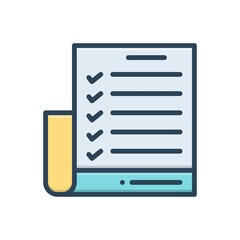 Color illustration icon for preparation