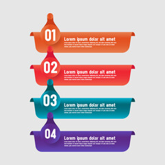 Creative set infographic banner design