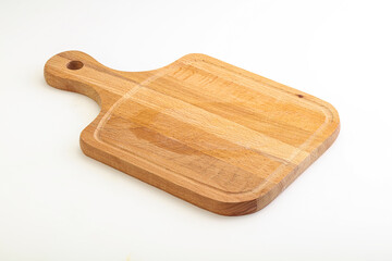 Wooden board for kitchen isolated