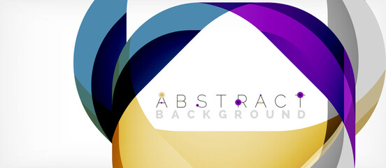 Abstract square shape with overlapping waves, minimal geometric background. Vector Illustration For Wallpaper, Banner, Background, Landing Page