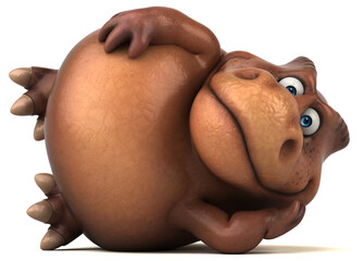 Fun Trex - 3D Illustration © Julien Tromeur