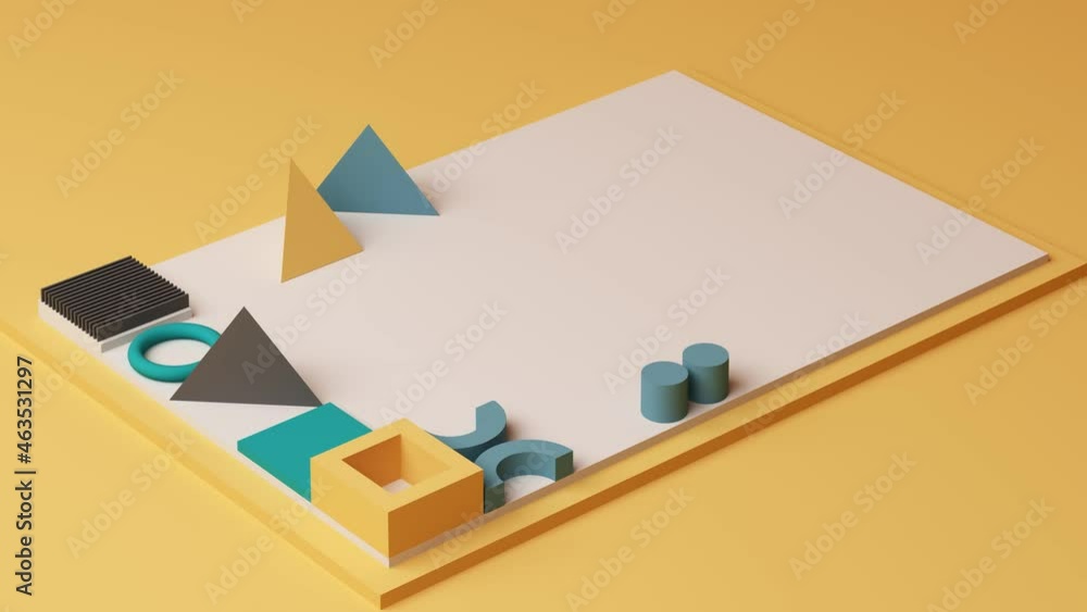 Poster abstract geometric pattern that are arranged with geometric shapes in the arrangement from the top v