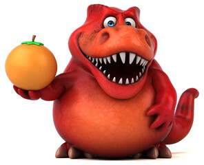 Fun dinosaur - 3D Illustration