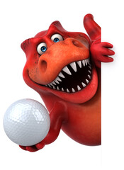 Fun dinosaur - 3D Illustration © Julien Tromeur
