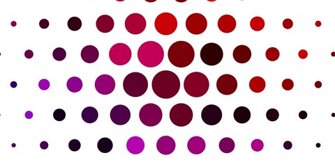 Light Pink, Red vector pattern with spheres.
