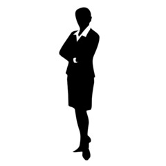 business woman person formal attire silhouette