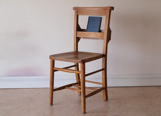 wooden church chair