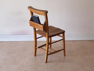 wooden church chair