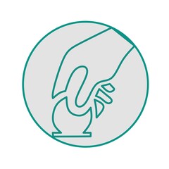 Illustration of give and take.