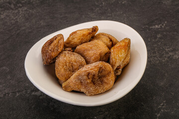 Dry sweet fig fruit heap