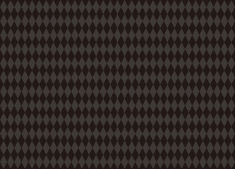 イラスト素材：背景　ダイヤ柄　黒×グレー　クリスマスやハロウィン等のイベント系に使いやすい背景
