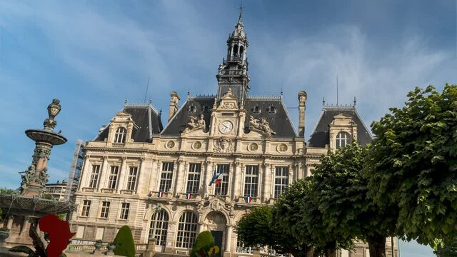 Hyperlapse Town hall of the city of Limoges