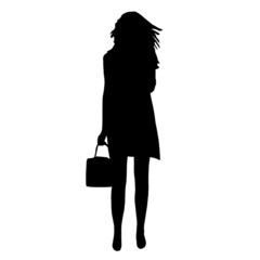 woman bag fashion attire silhouette 