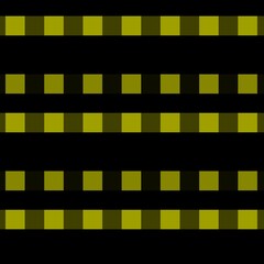 retro arcade type pattern in dull yellow on black constructed from squares